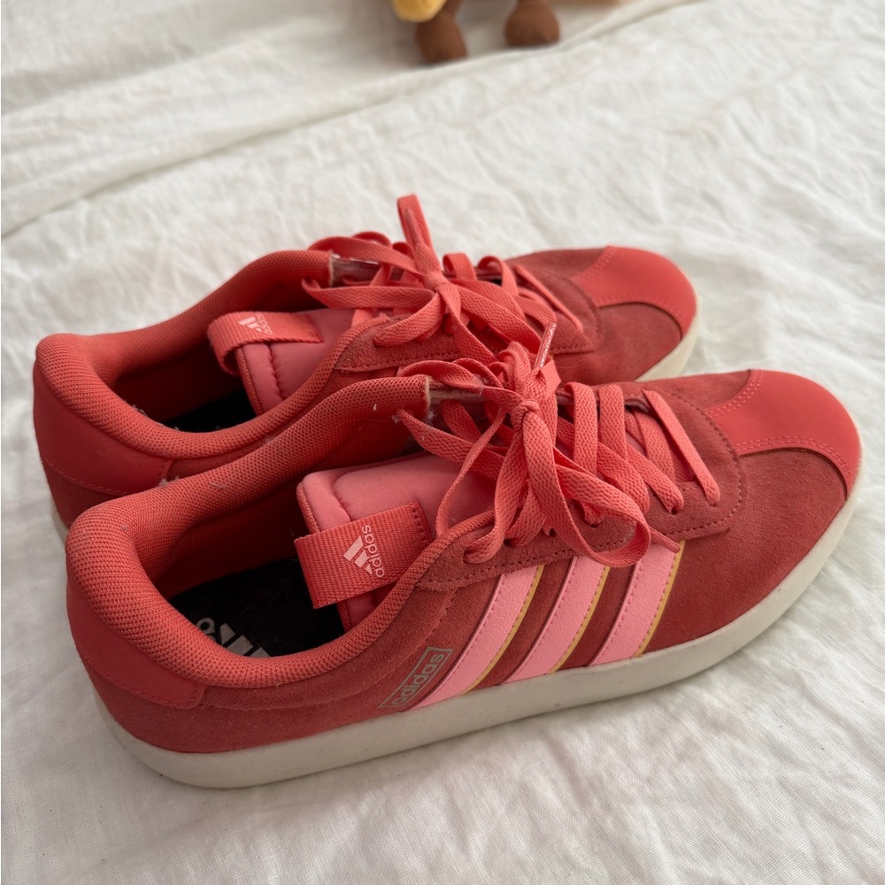 adidas Women's Coral and Pink Sneakers